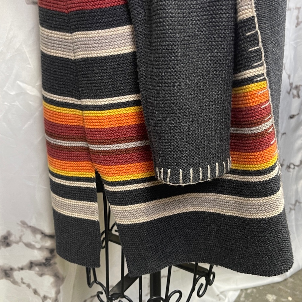 Pendleton Longline Open Front Cardigan Cotton Woo… - image 5